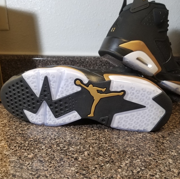 Nike Air Jordan Retro VI 6 DMP 2020 Metallic Gold Black CT4954-007 - Size 12 DS - Picture 4 of 6